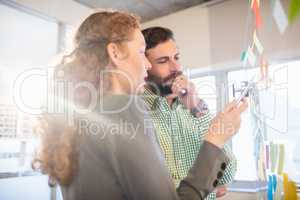 Thoughtful businesspeople