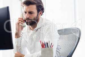 A man having a phone call