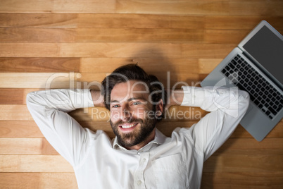 Man lying on the floor