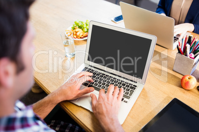 Man working at computer