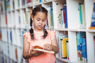 A girl choosing a book