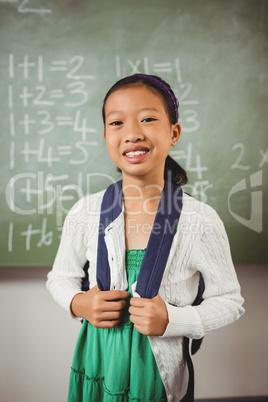 Smiling girl looking at the camera