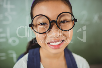 Portrait of a smiling schoolgirl