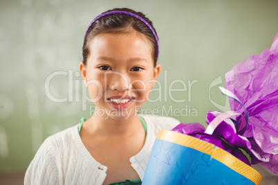 Cute girl smiling at camera