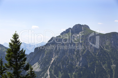 View to Bavyrian Alps, mountain Saeuling