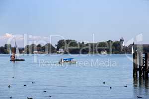 Isle of Frauenchiemsee in Bavaria, Germany