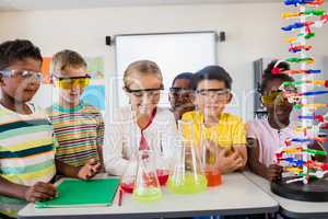 Pupils doing science