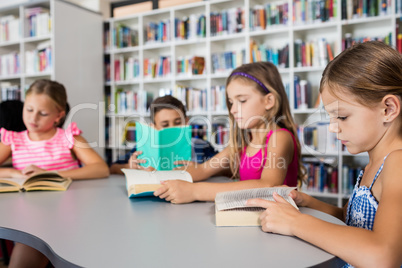 Pupils are reading books