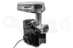 Electric grinder on white background.