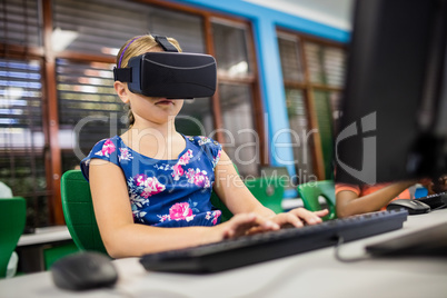 Child using 3D glasses