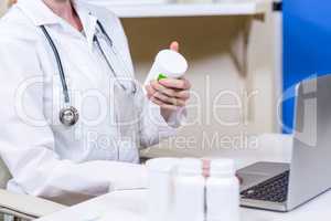 Close up of woman vet bringing a retrieved sample