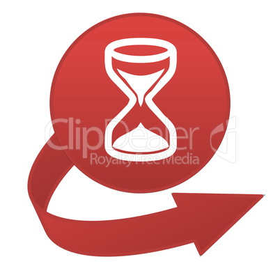 Hourglass arrow button
