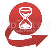 Hourglass arrow button
