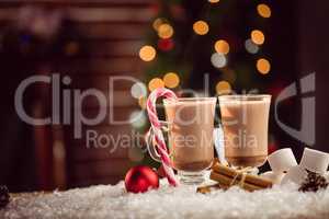 Composite image of hot chocolates