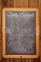 Composite image of daily specials message