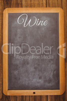 Composite image of wine message