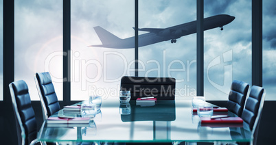 Composite image of boardroom