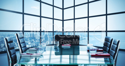 Composite image of boardroom