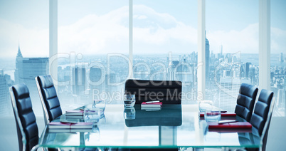 Composite image of boardroom