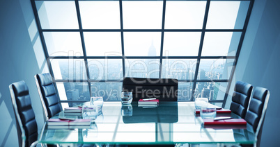 Composite image of boardroom