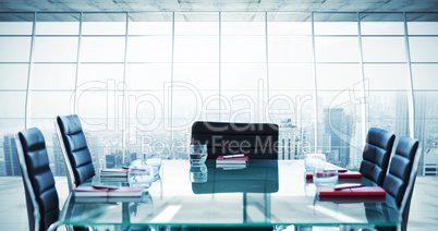 Composite image of boardroom