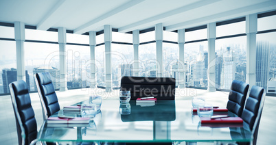 Composite image of boardroom