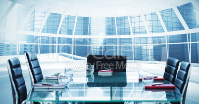 Composite image of boardroom