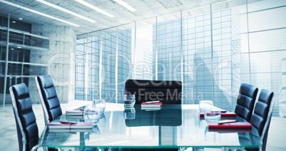 Composite image of boardroom