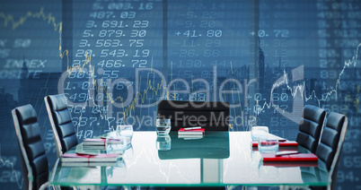 Composite image of boardroom