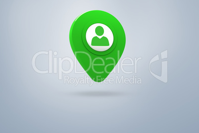 Composite image of green application symbol