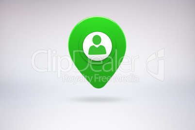 Composite image of green application symbol