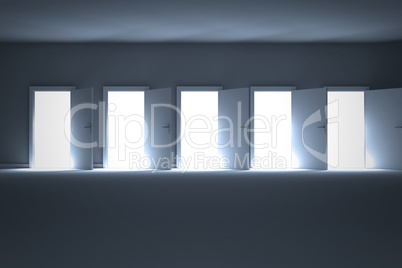 Digital image of open doors