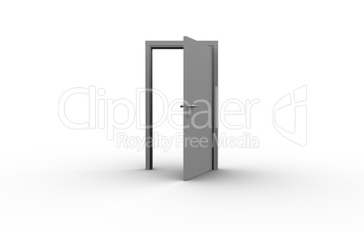 Illustration of an open door