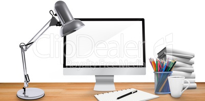 Composite image of virtual desk