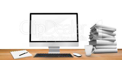Composite image of virtual desk