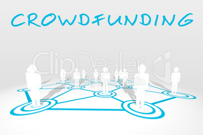 Composite image of the word crowdfunding