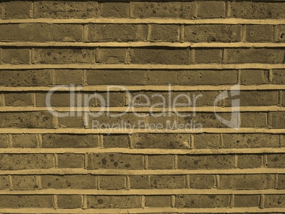 Red brick wall background sepia