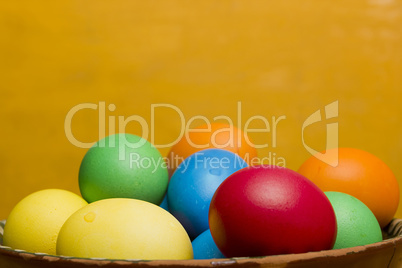 Easter eggs of different colors