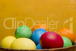 Easter eggs of different colors