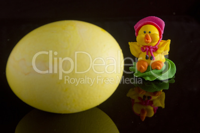 Easter egg and decoration for the cake