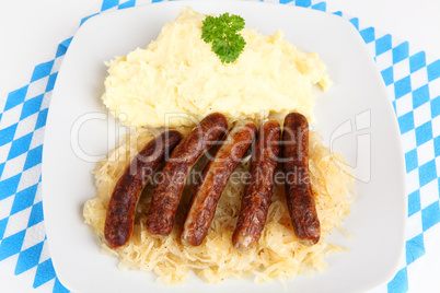 Sauerkraut mit Nürnberger