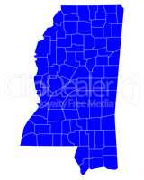 Karte von Mississippi