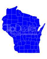 Karte von Wisconsin