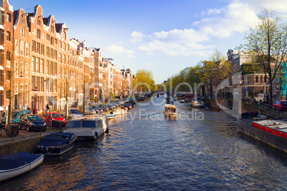 spring evening in amsterdam