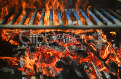 black burned charcoal bbq grid fire natural