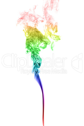 Abstract multicolored smoke