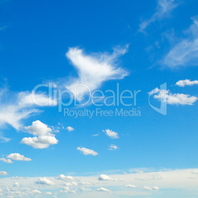 beautiful clouds in blue sky