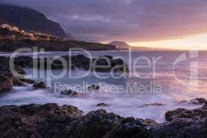Sonnenuntergang in Garachico auf der Kanarischen Insel Teneriffa