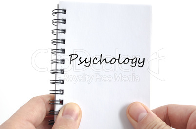 Psychology text concept