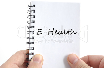 E-health text concept